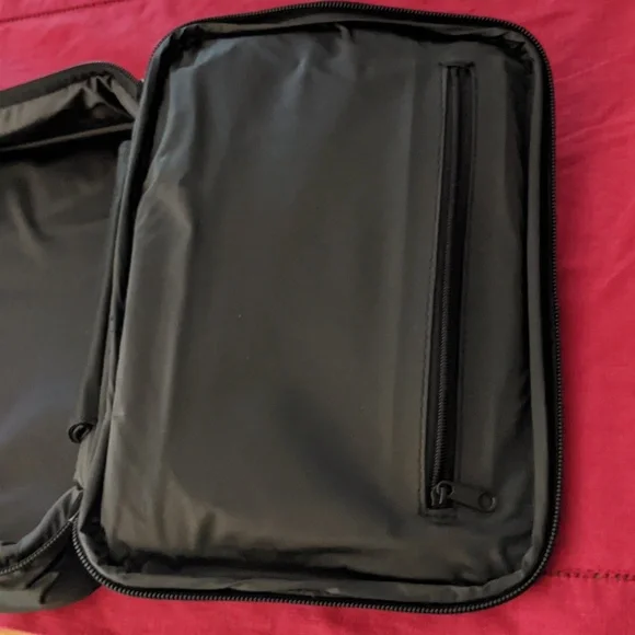 Perry Ellis America Travel Pouch Case Lined Double Zip Interior Pocket New Rare - Picture 5 of 8